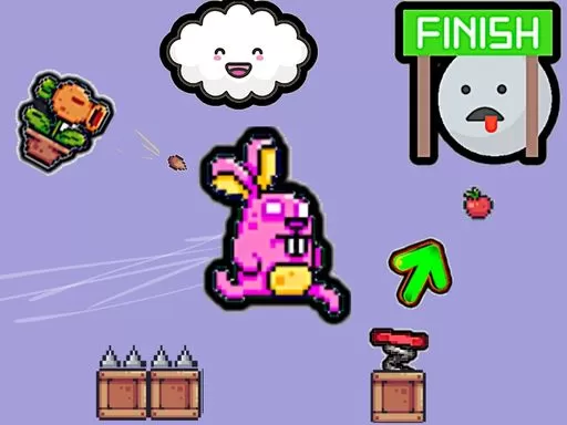 Cute Rabbit's Challenging Adventure | Free Online Games