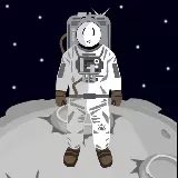Stickman in space